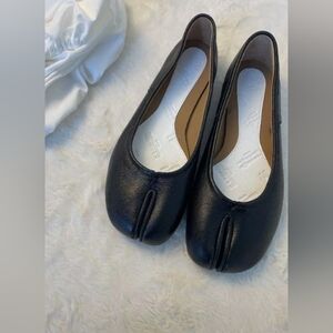 Maison Margiela TABI Ballet Pumps Flats Shoes Black Size 37